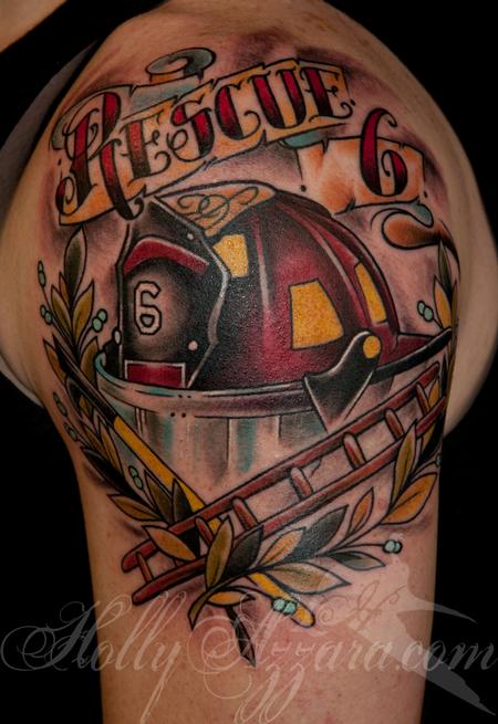 Holly Azzara - Traditional Fire Helmet Memorial